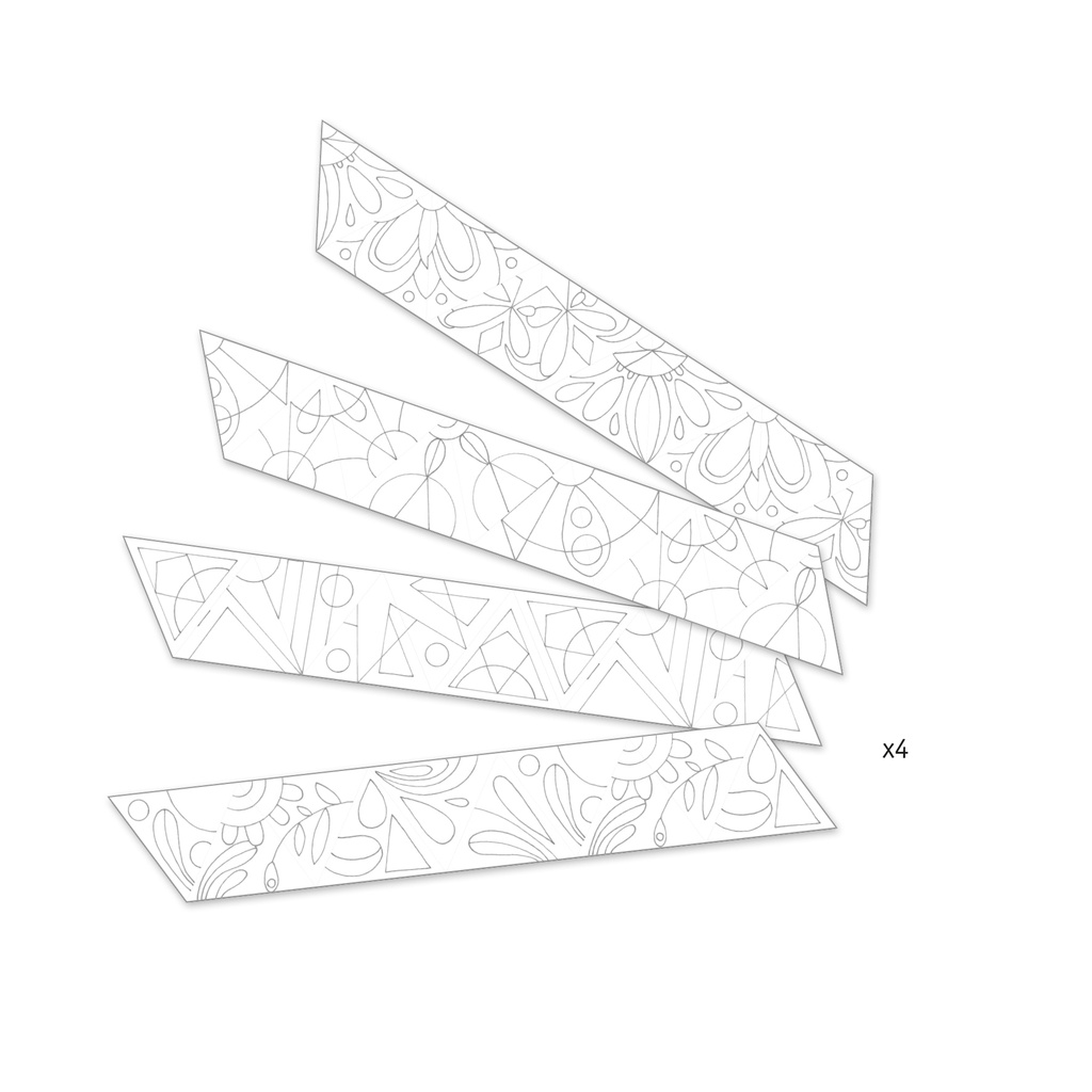 Mandalas rosaces (Coloriages surprises Djeco)