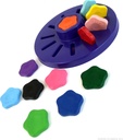 12 crayons fleurs (Les couleurs - Pour les petits Djeco)