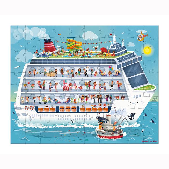 2 puzzles bateau de croisière 100 & 200 pièces