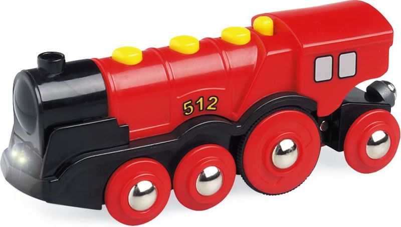 Locomotive Rouge Puissante à Piles