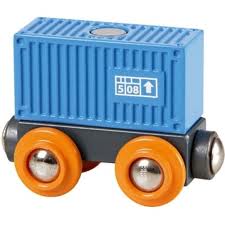 Wagon Conteneur Bleu