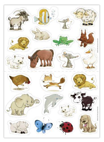 Gommettes animaux repositionnables (Maildor Baby)