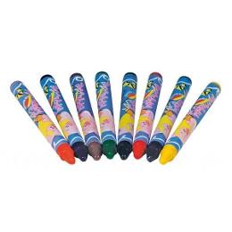 Crayons: CRAYONS A TISSU L9cm, sachet de 8 crayons.