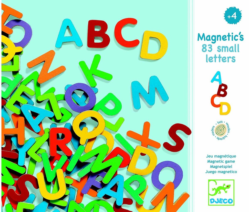 83 small letters (Magnétiques Bois  Djeco)