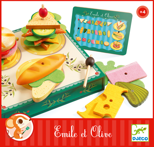 [DJE_DJ06620] Emile et Olive (Jeux d'Imitation - Gourmandises Djeco)