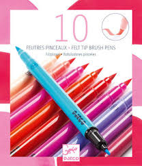 [DJE_DJ08802] 10 Feutres Pinceaux - Sweet (Les Couleurs Djeco)
