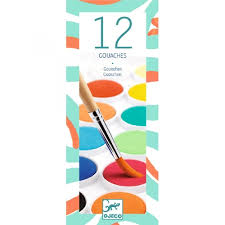 [DJE_DJ08803] 12 Pastilles Gouaches Classique (Les Couleurs Djeco)