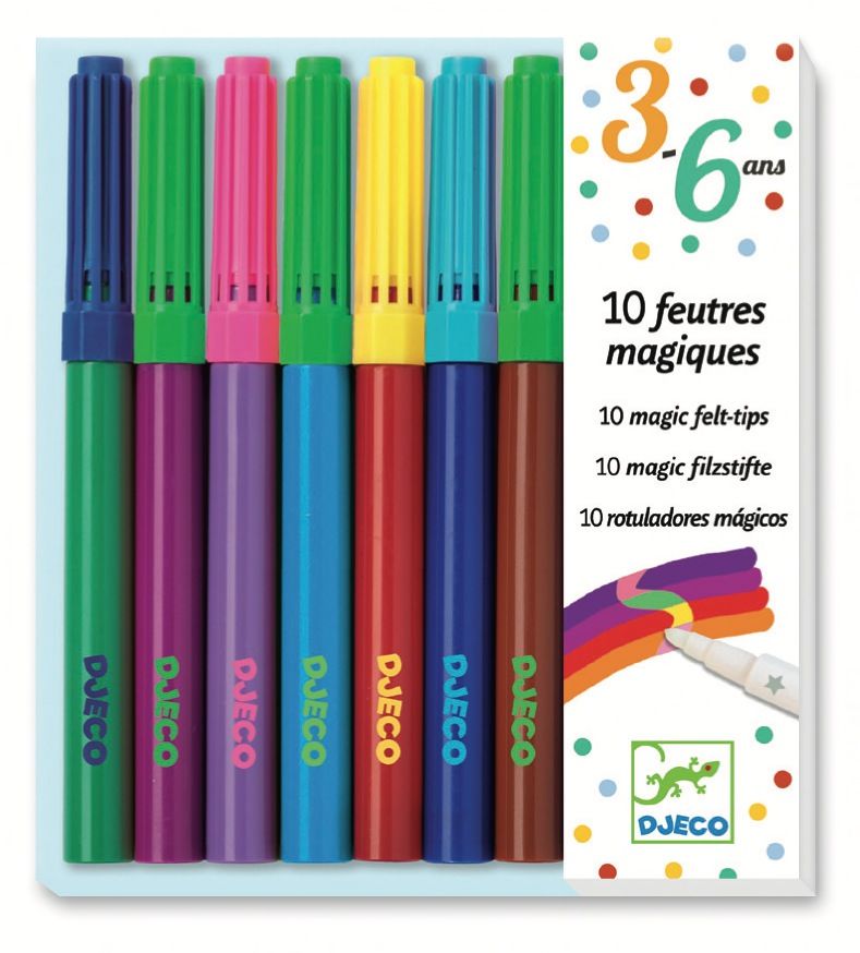 [DJE_DJ08827] 10 Feutres Magiques (Les Couleurs Djeco)