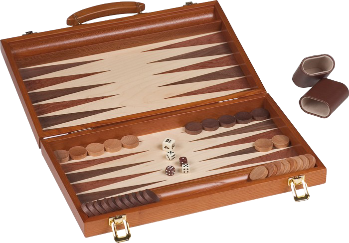 Backgammon en Bois 18 Pouces