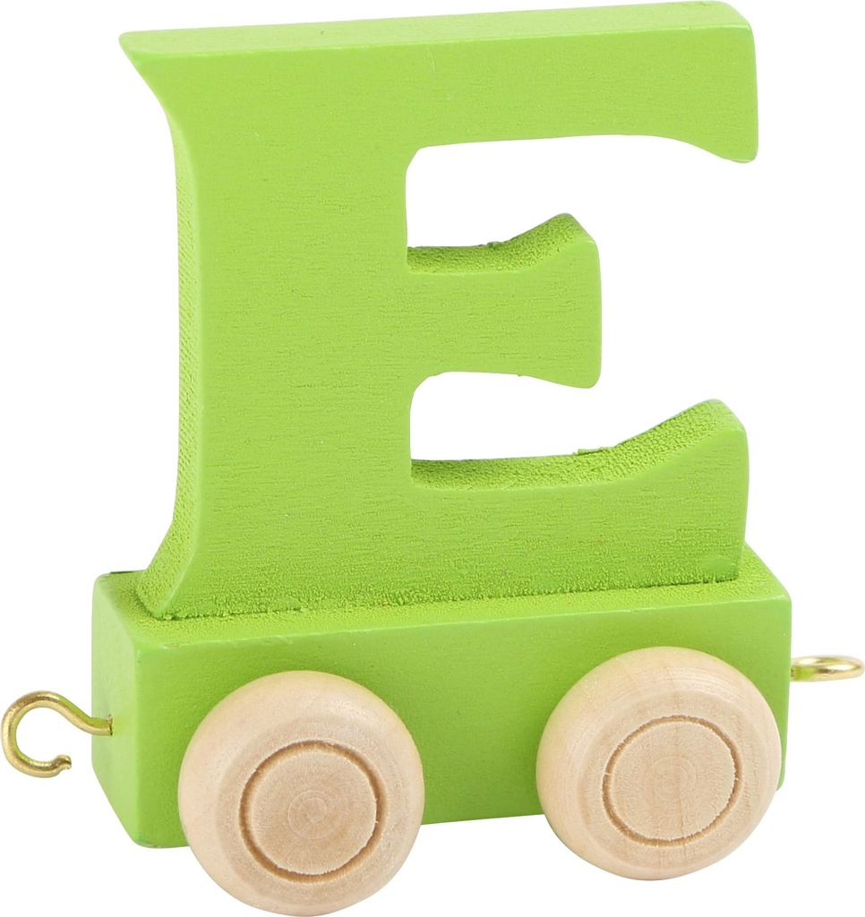 Lettre Wagon de Train Colorée E