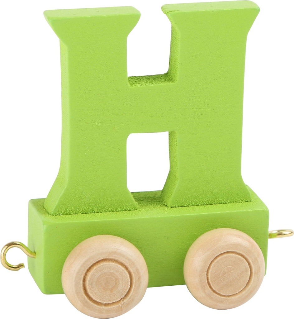 Lettre Wagon de Train Colorée H