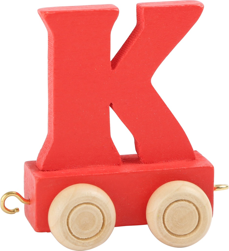 Lettre Wagon de Train Colorée K