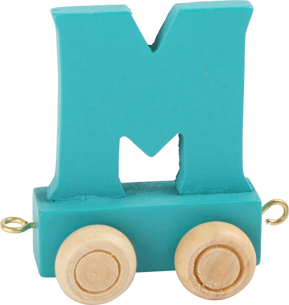 Lettre Wagon de Train Colorée M