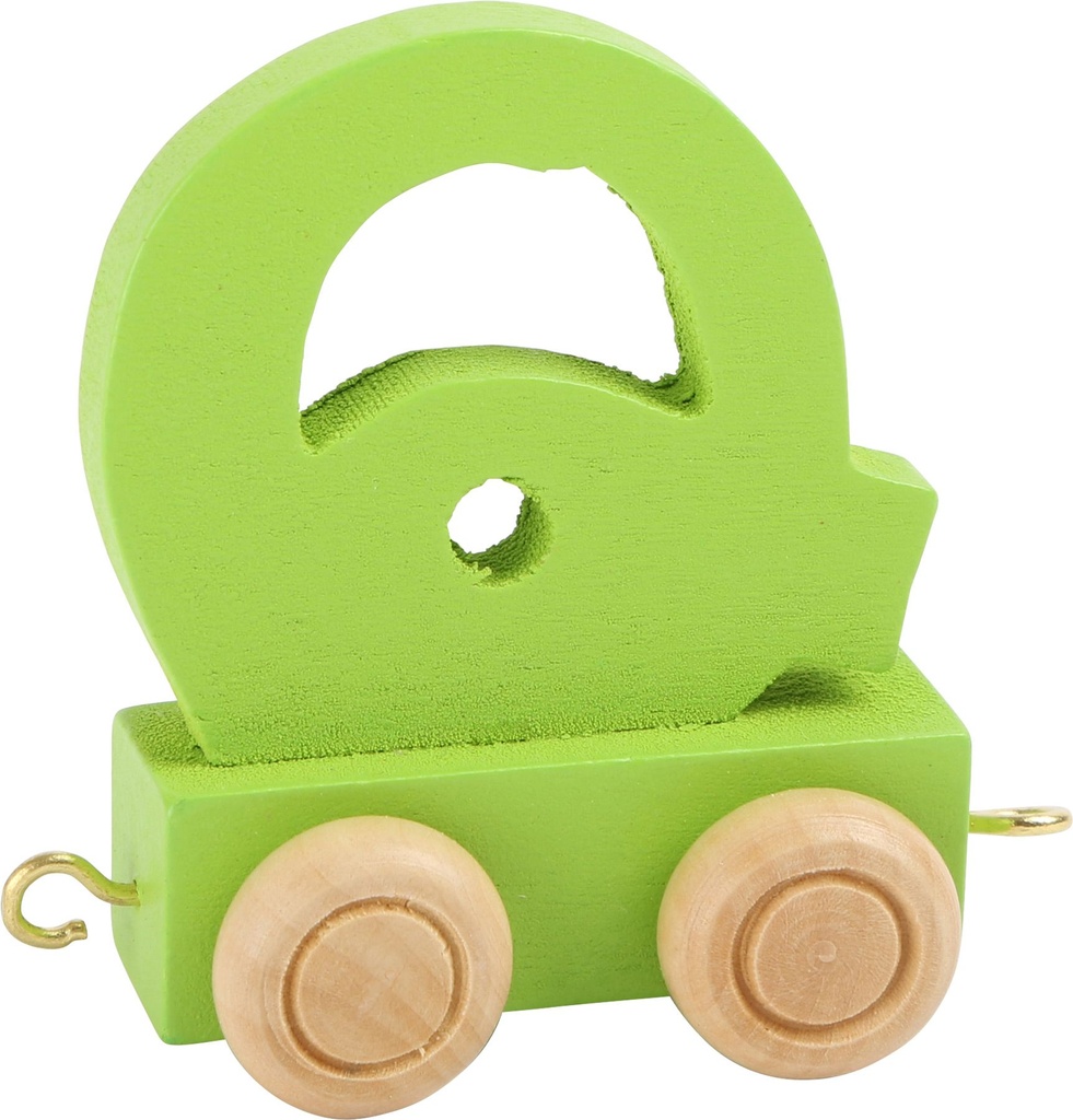 Lettre Wagon de Train Colorée Q