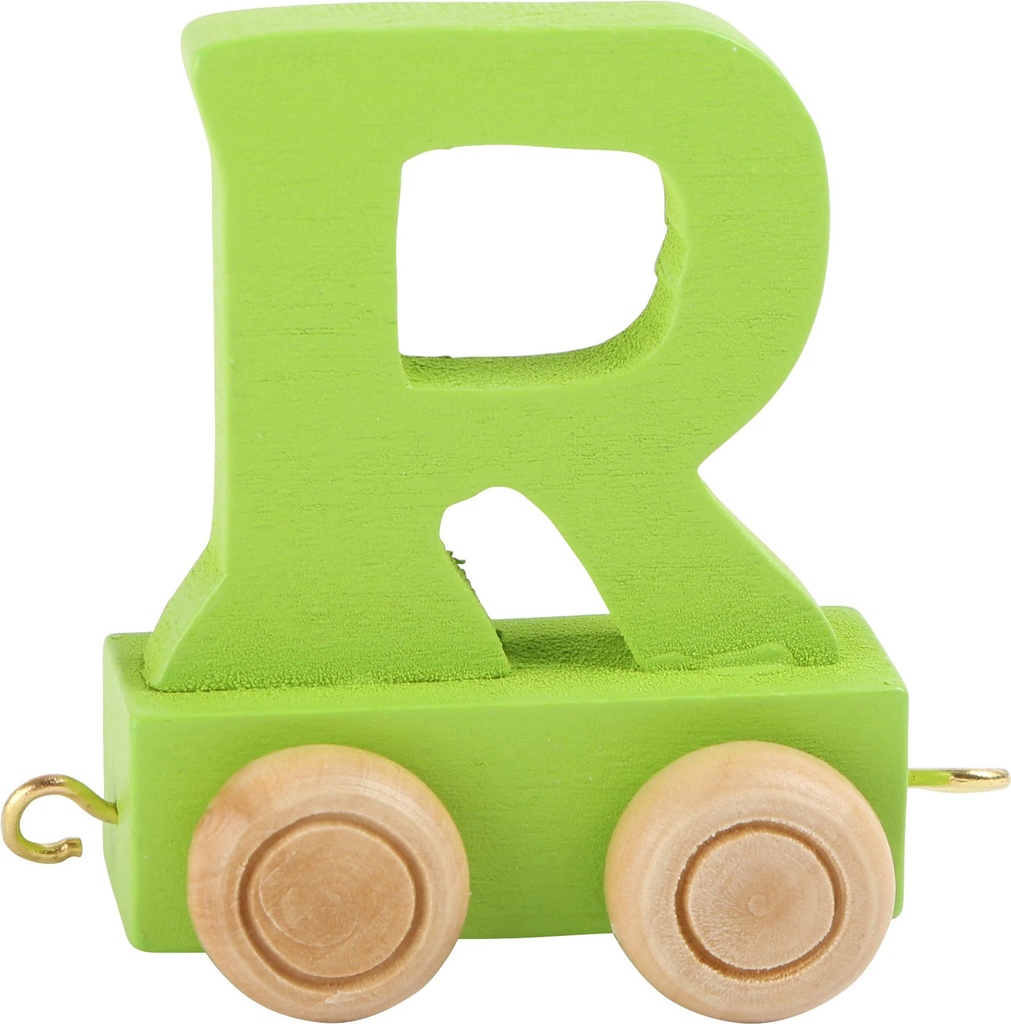 Lettre Wagon de Train Colorée R