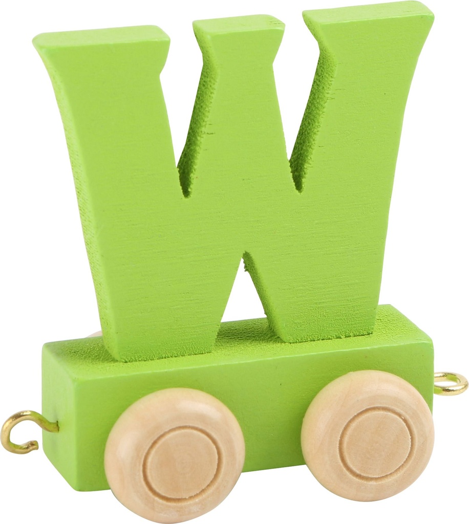 Lettre Wagon de Train Colorée W