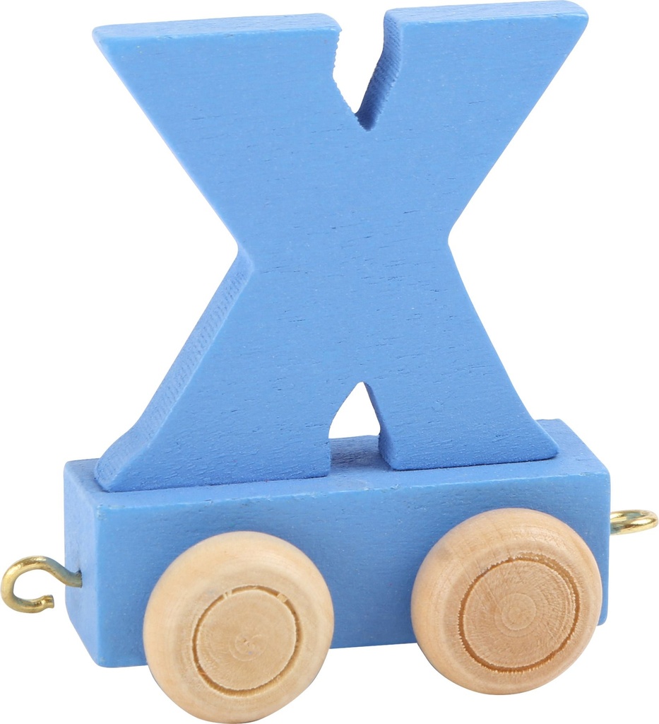 Lettre Wagon de Train Colorée X
