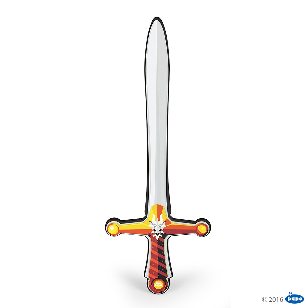 [PAP_20004] Epée Chevalier Dragon en Mousse