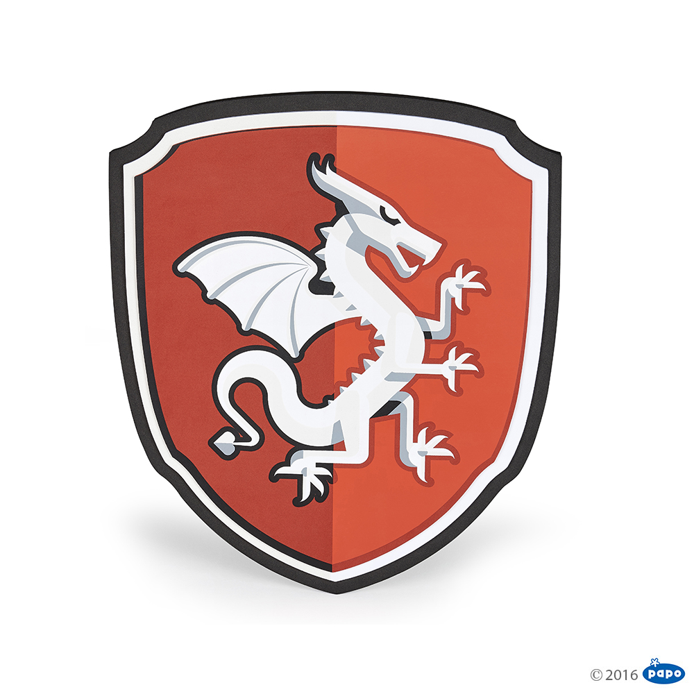 [PAP_20005] Bouclier Chevalier Dragon en Mousse