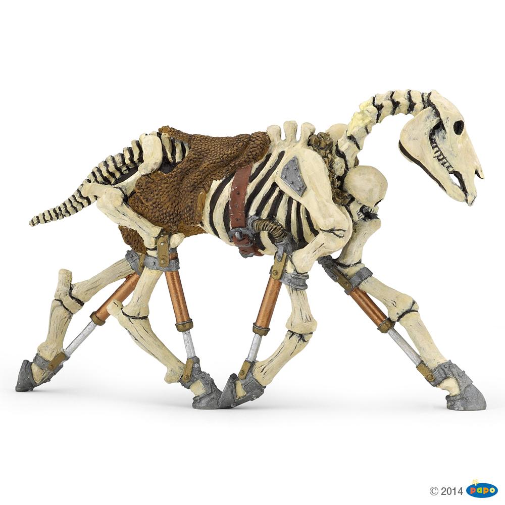 Cheval squelette phosphorescent, Figurine du Monde Fantastique Papo