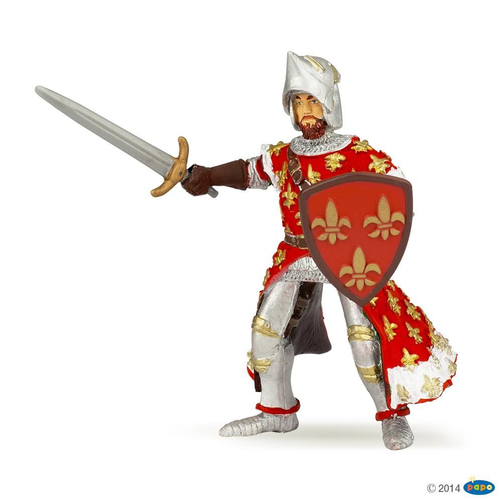 Prince Philippe rouge, Figurine du Monde Médiéval Papo