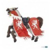 [PAP_39388] Cheval du Roi au Dragon Rouge, Figurine du Monde Médiéval Papo