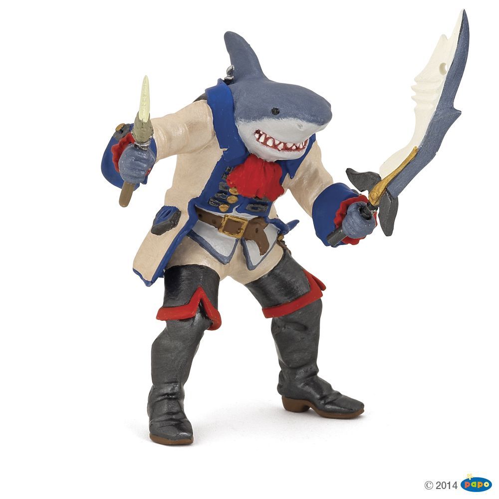 Pirate mutant requin, Figurine des Pirates & Corsaires Papo