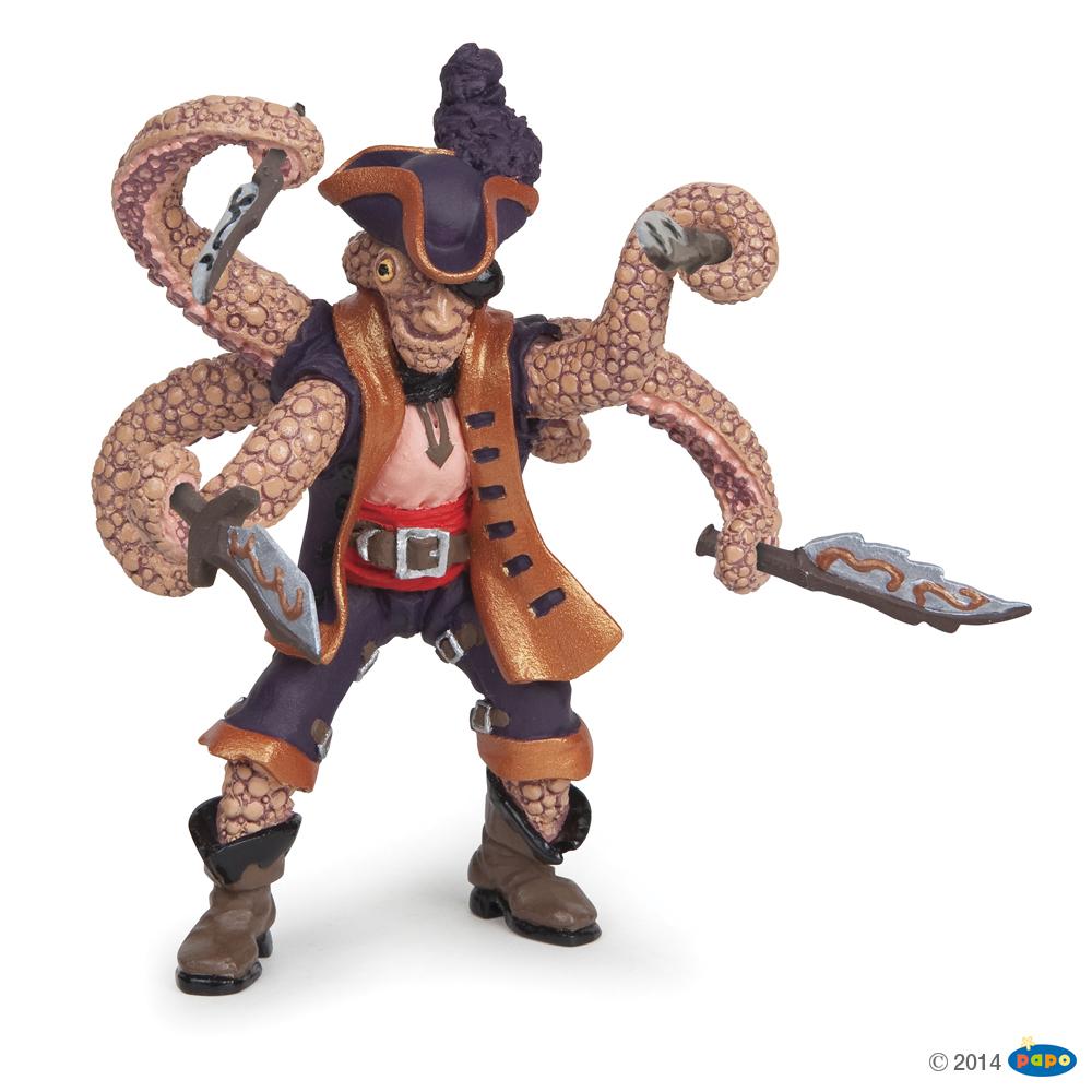 Pirate mutant pieuvre, Figurine des Pirates & Corsaires Papo