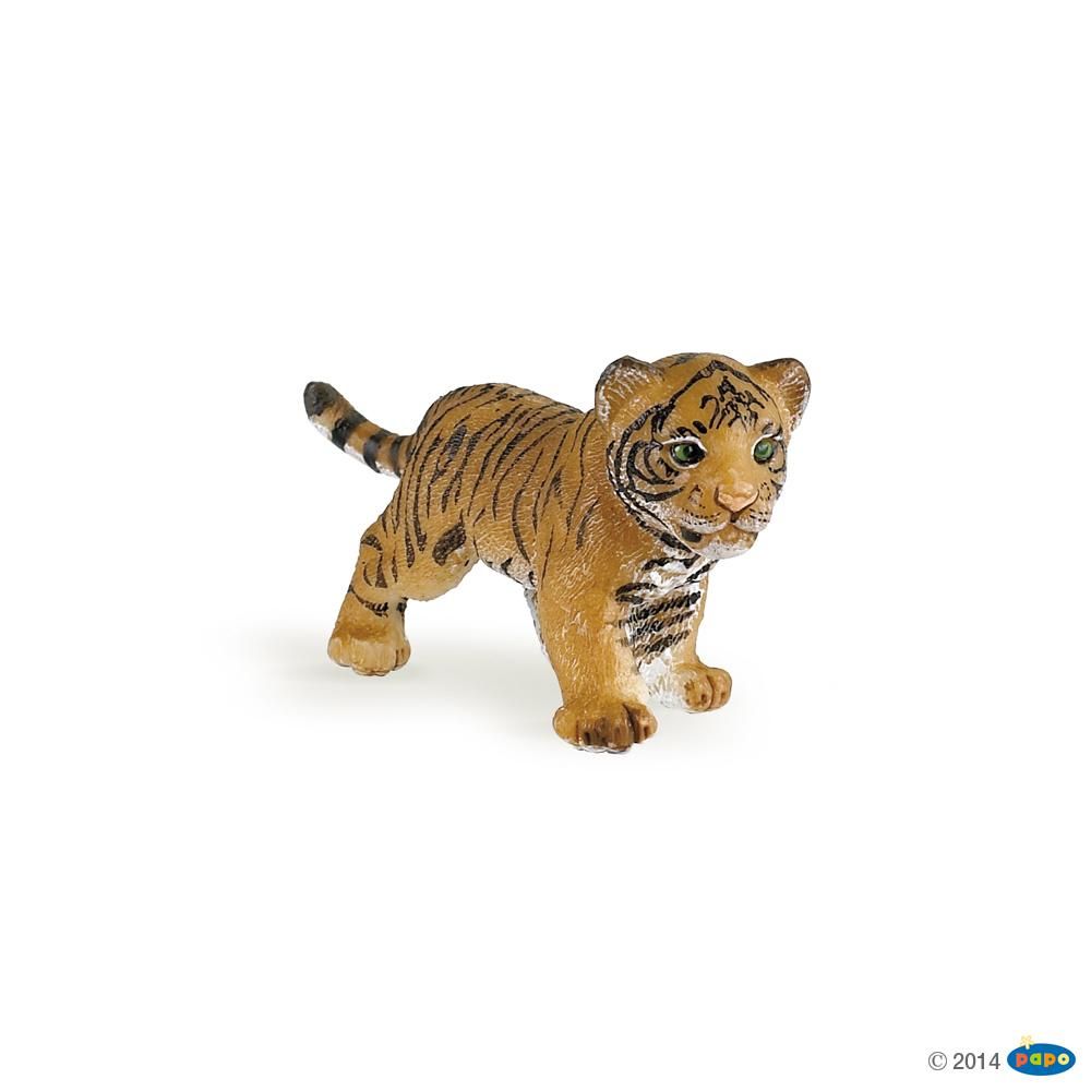 Bébé tigre, Figurine de La Vie Sauvage Papo