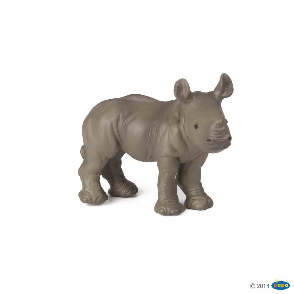 Bébé rhinocéros , Figurine de La Vie Sauvage Papo