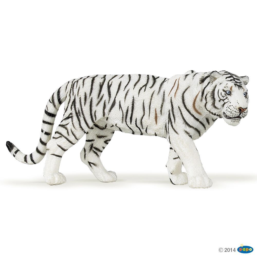 Tigre Blanc , Figurine de la Vie Sauvage Papo