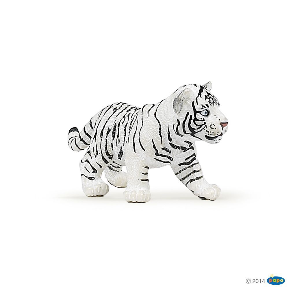 Bébé tigre blanc, Figurine de La Vie Sauvage Papo