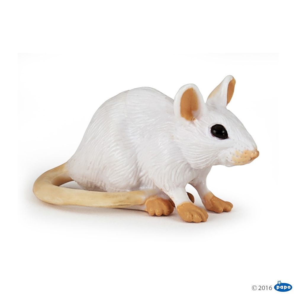 Souris Blanche, Figurine de la Vie Sauvage Papo