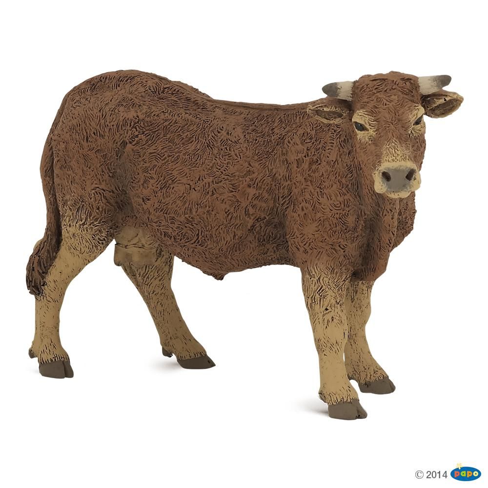 Vache Limousine, Figurine de la Vie à la Ferme Papo