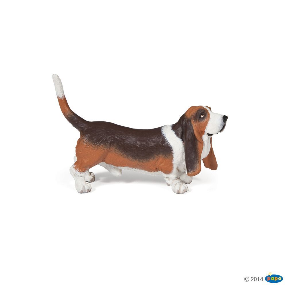 Basset hound, Figurine des Chiens & Chats de compagnie Papo