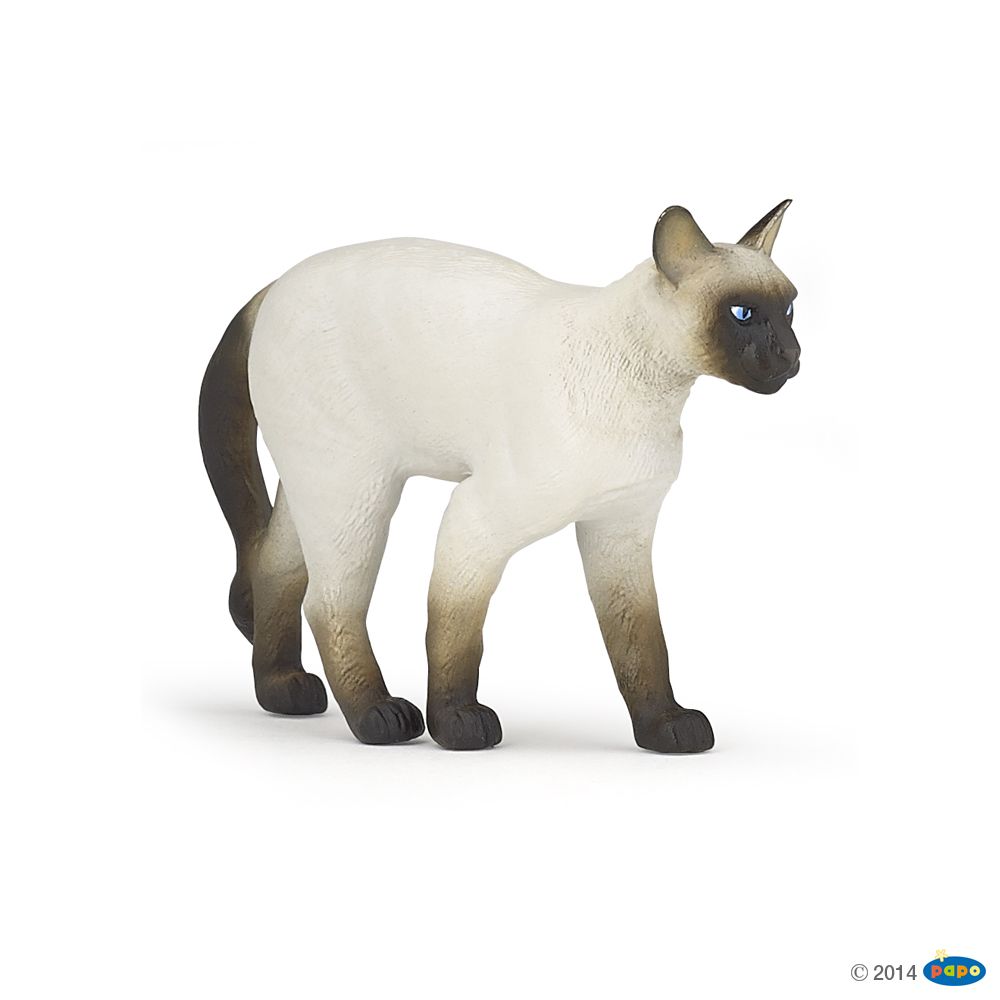 Siamois, Figurine des Chiens & Chats de Compagnie Papo