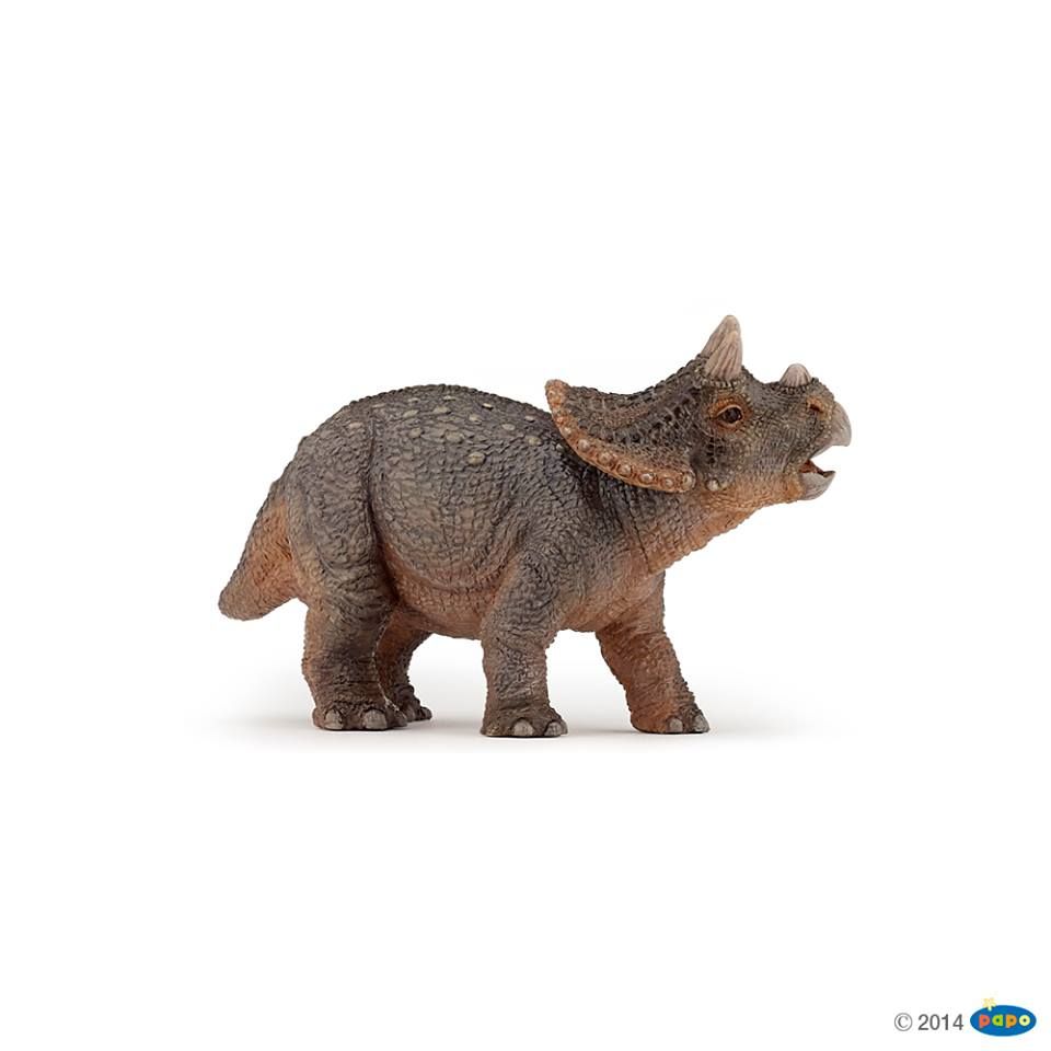Jeune tricératops, Figurine des Dinosaures Papo