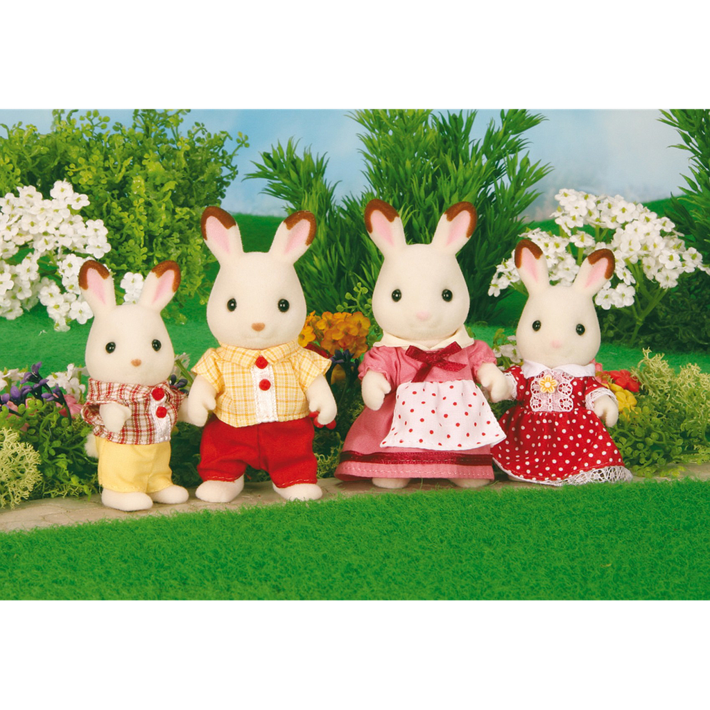 Famille Lapin Chocolat  SYLVANIAN FAMILIES