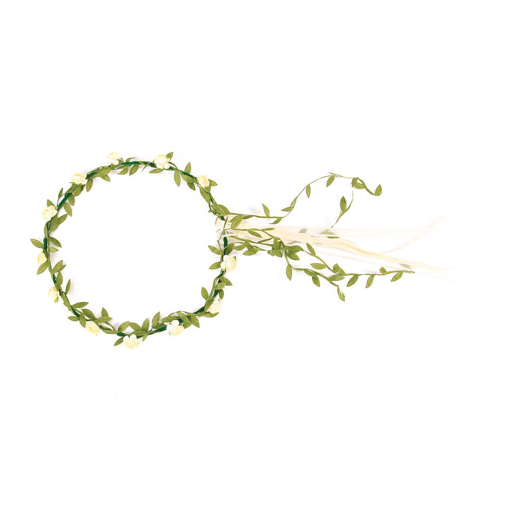 [VAH_686] Couronne de Fleurs Crème