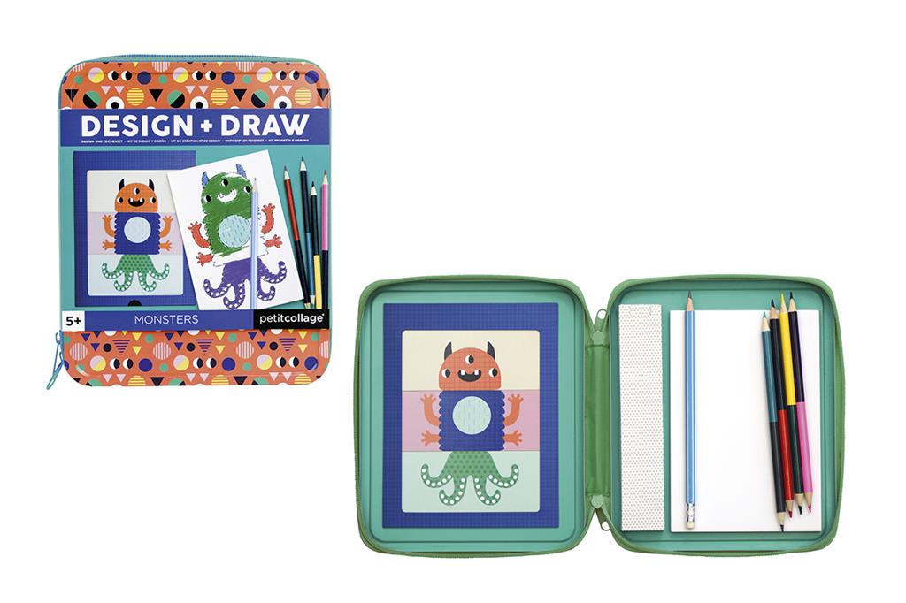 Petit collage Craft Kit pour créer et dessiner Monstres
