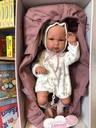 Llorens bébé articulé de 35 cm dans son couffin