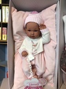 Llorens Bébé Articulé 35 Cm avec Couverture, Rosa