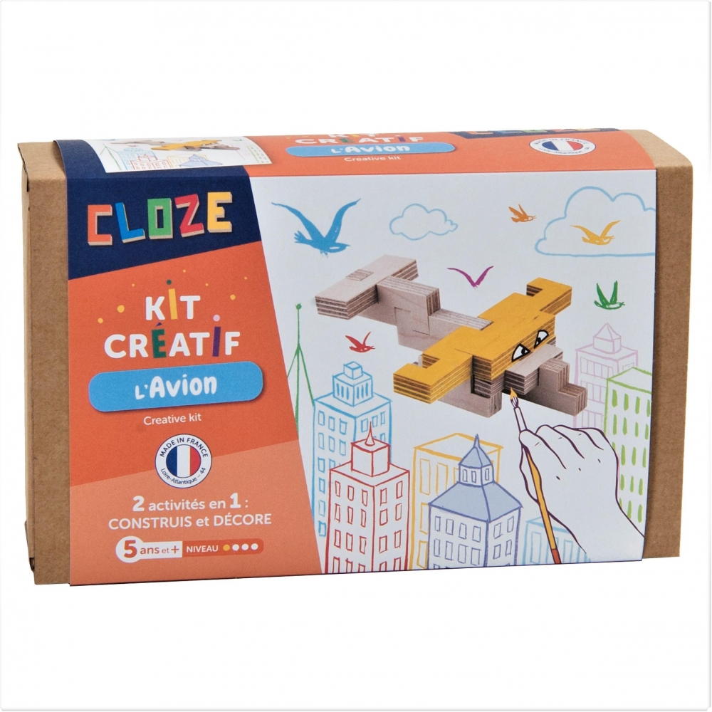 [CLZ_JBKAVMBL] Cloze, Jeu de Construction Créatif Avion