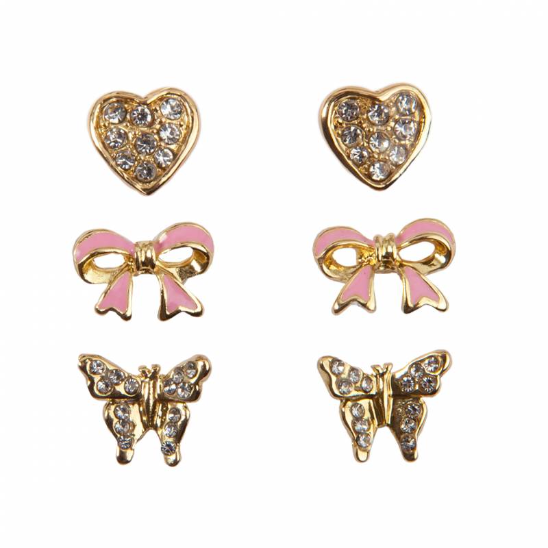 Boucles d'oreilles Boutique Dazzle Studded, 3 Sets