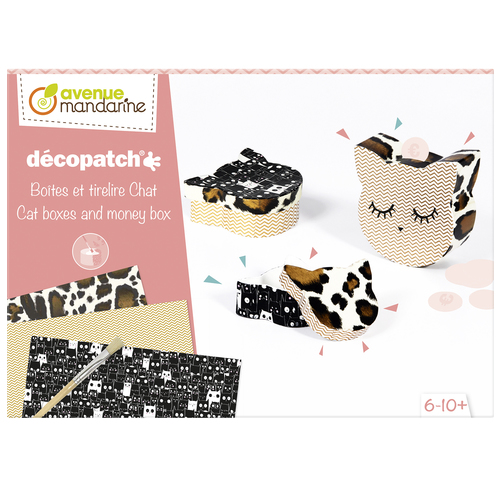 Boîte créative Décopatch, chats