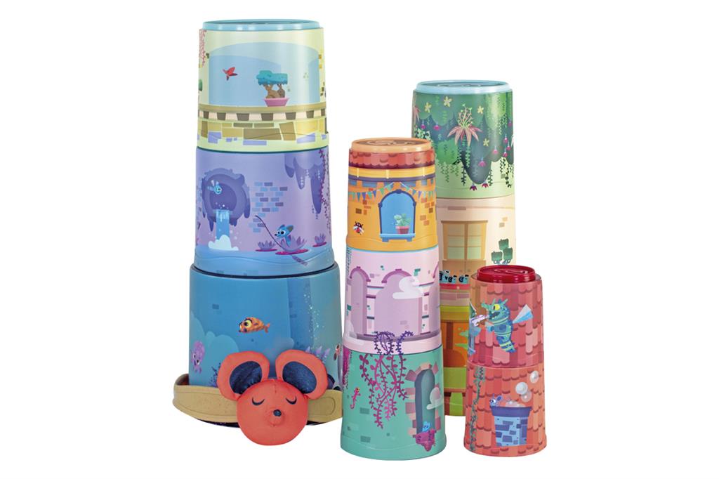 Tour d'Empilage 11 Pots + Souris