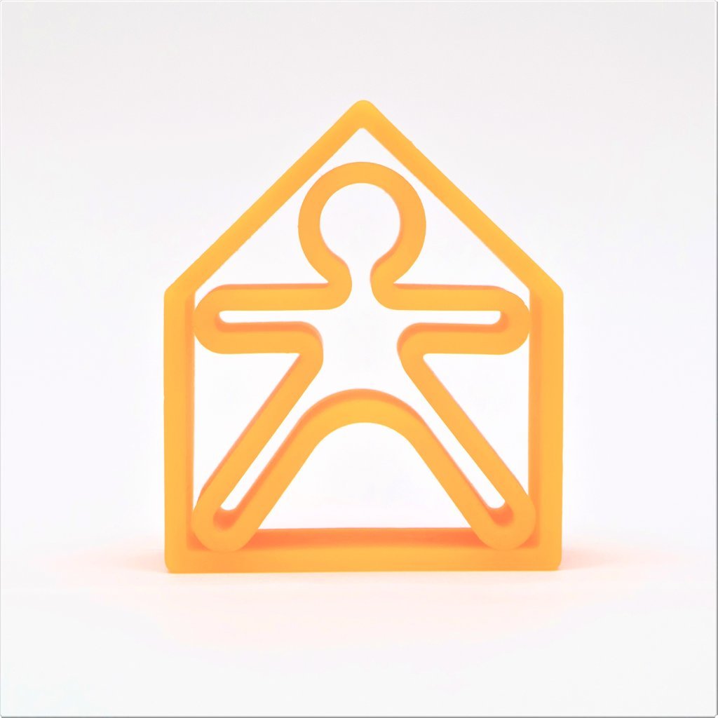 [HEB_01001N] 1 Enfant et 1 Maison Dëna (Orange)