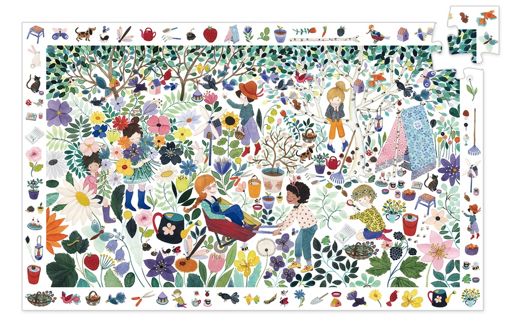 1000 fleurs - 100 pcs (Puzzles Observation Djeco)