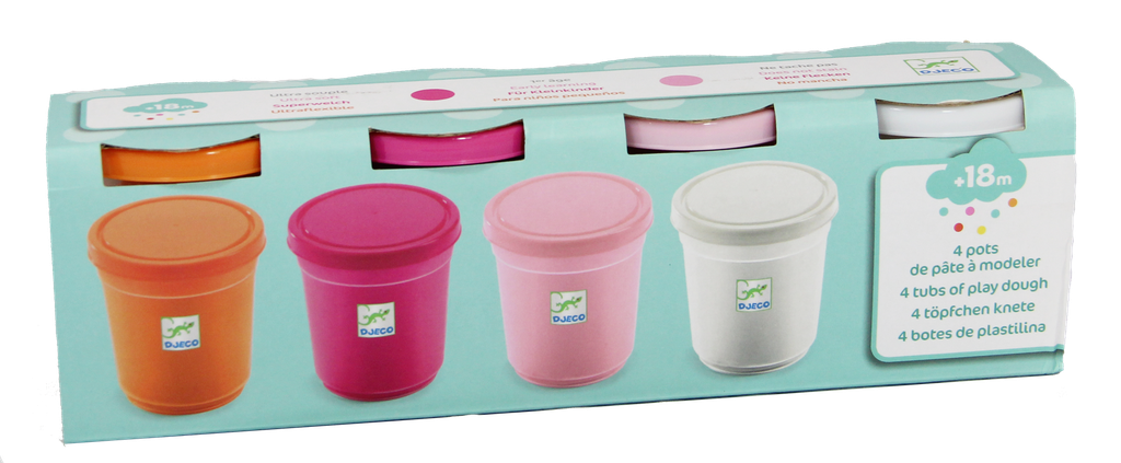 [DJE_DJ09026] 4 Pots de Pâte à Modeler - Sweet (Pâte à Modeler Djeco)