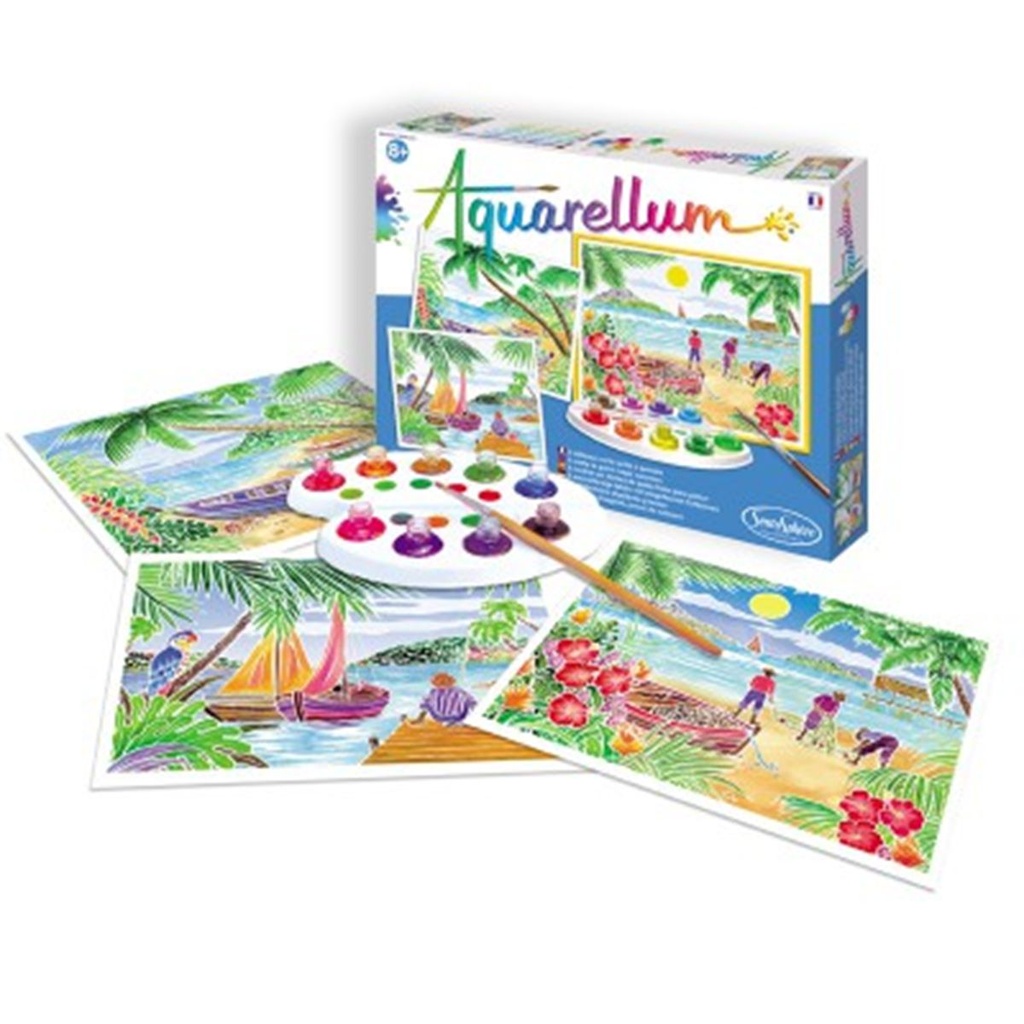 [ASM_326360] Aquarellum - Paysages Tropicaux Fr/En/Nl/De